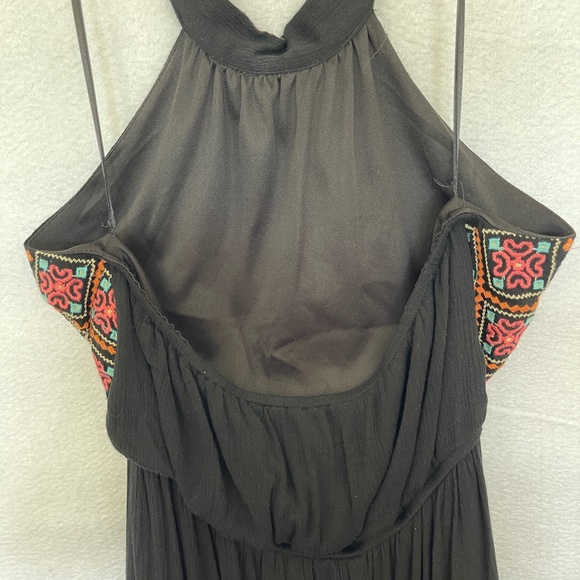 Savanna Jane Floral Embroidered Mini Dress Halter High Neck Open Back - Picture 8 of 14